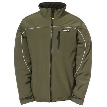 Caterpillar Soft Shell Jacket, Army Moss, Large W11440-10639-L