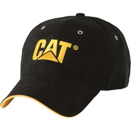 Caterpillar Trademark Microsuede Cap, Black, One Size W01434-016-OS