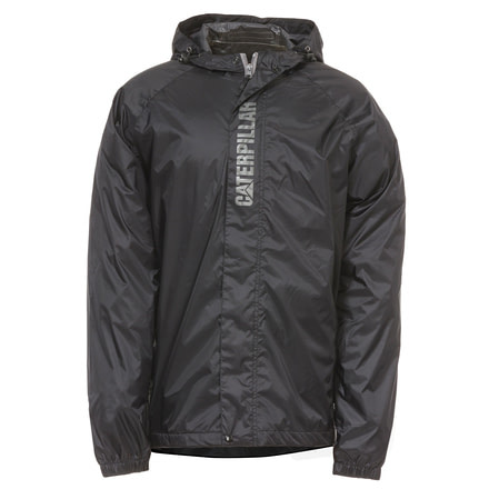 Caterpillar Typhoon Packable Rain Jacket, Black, Large 1310036-016-L