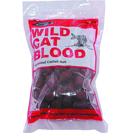 Catfish Charlie Bait Wildcat Dough Balls Blood Prepared Baits, 12 oz, WCB
