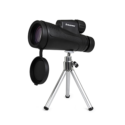 Celestron Outland X 20x50 Monocular w/ Tripod &amp; Smartphone Adapter, 11 mm, Bak-4, Multicoated, Black, 72372