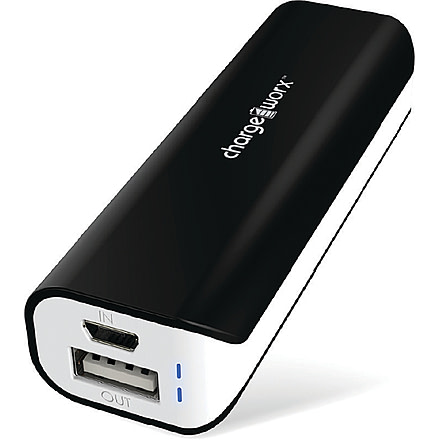 Chargeworx Power Bank, 2000mAh, Black, CHA-CX6617BK