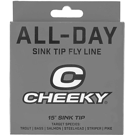 Cheeky Fishing All-Day Sink Tip Fly Line, 7 WT, Black/Mint, C-LIN-STP-7WT