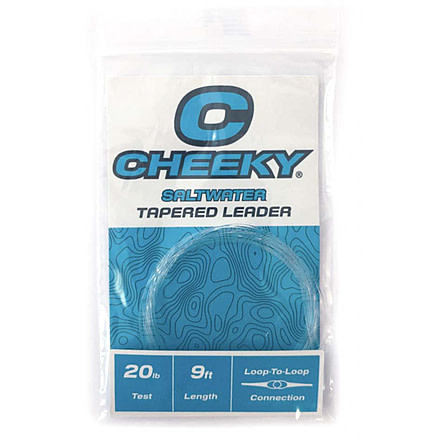 Cheeky Fishing Saltwater Leader, Single, 20 lb, Clear, C-LEA-20N-1PK