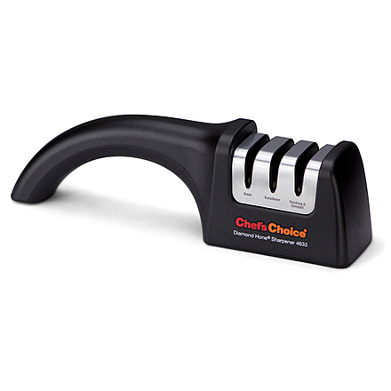 Chef's Choice Angleselect Diamond Hone 4633 3-Stage 15/20 Degrees Sharpener, 9.375 x 2.375 x 5.75 4633900