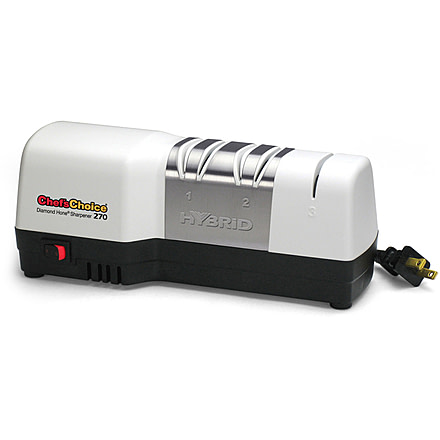 Chef's Choice Diamond Hone 270 3-Stage Deluxe Hybrid Knife Sharpener, White, 11.25 x 50.125 x 60.125 0270100
