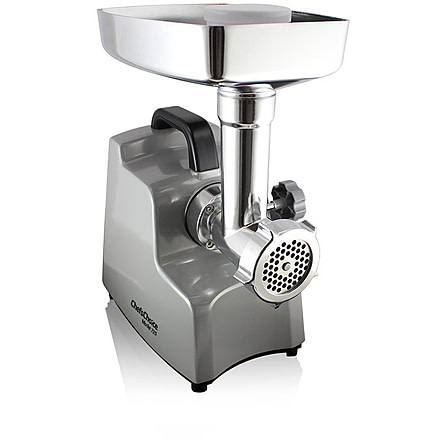 Chefs Choice Model E720 Professional Meat Grinder with 3 Stainless Steel Grinding Plates &amp; Sausage Stuffing Kit, Stainless, GNE720GY13