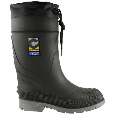 Chinook Footwear Badaxe Steel Safety Toe  Boots - Mens, Black, 10 3550-001-10