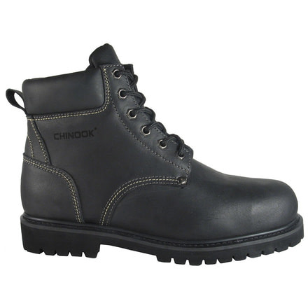 Chinook Footwear Oil Rigger Steel Toe Boots - Mens, Black, 7.5 8445-7.5