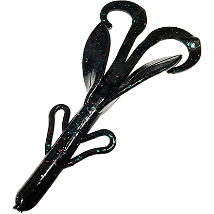 Chompers Boss Hawg Creature Bait, 1, 6in, Black Emerald, BH608-62