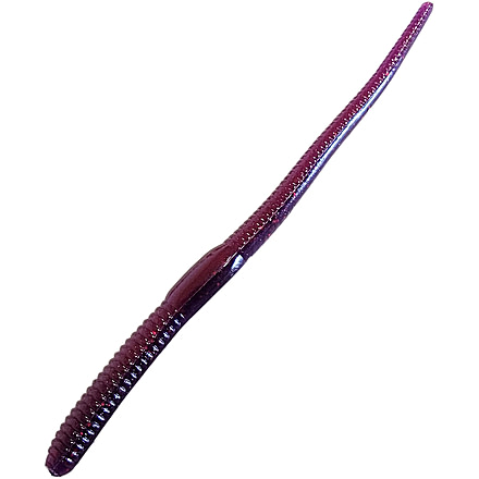 Chompers Drop Shot Worm, 1, 4in, Brown Purple Laminate, DS410-120