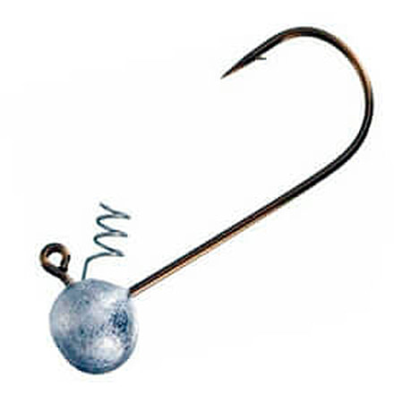 Chompers Shaky Roundball Jighead 1/4 oz- 5 Pack, No Paint, Steel, SHK4NP-5