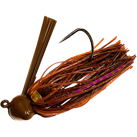 Chompers Skirted Football Jig 1/2 oz - 2 Pack, PB&amp;J, SFB12-200