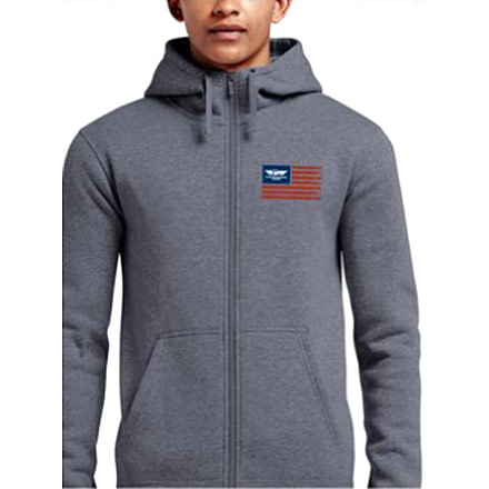 Christensen Arms Barrel Flag Full Zip Hoodie - Mens, Heather Gray, XL, 730-CA093-20-00-110-05