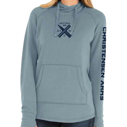 Christensen Arms Bullet & Barrel Hoodie - Womens, Denim, XS, 730-CA117-30-01-401-01