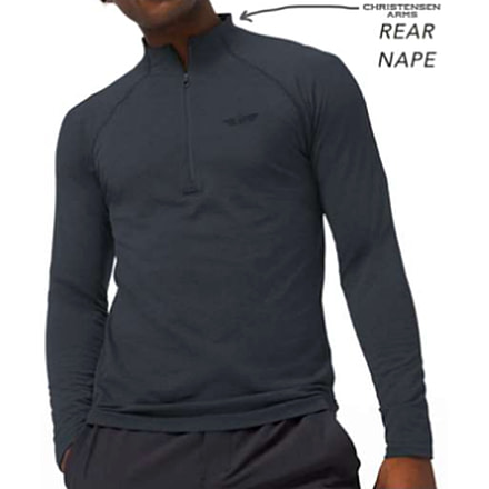 Christensen Arms Christensen Premium 1/4 Zip Pullover - Mens, Carbon, M, 730-CA127-70-01-103-03