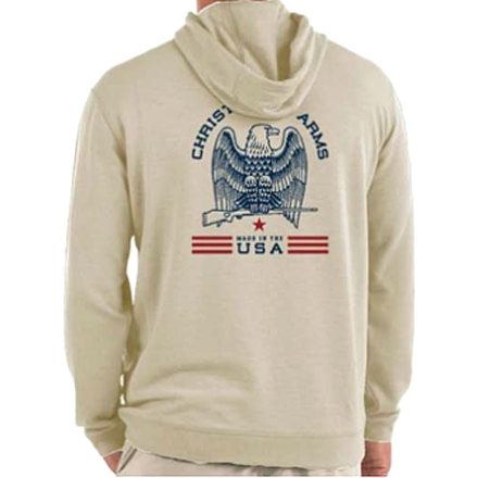 Christensen Arms Classic Eagle Full Zip Hoodie - Mens, Khaki, 3X, 730-CA092-20-00-602-07