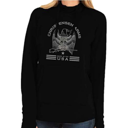 Christensen Arms Classic Eagle Hoodie - Womens, Black, S, 730-CA119-30-01-000-02
