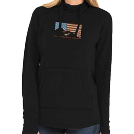 Christensen Arms Flag Silhouette Hoodie - Womens, Black, S, 730-CA118-30-01-000-02