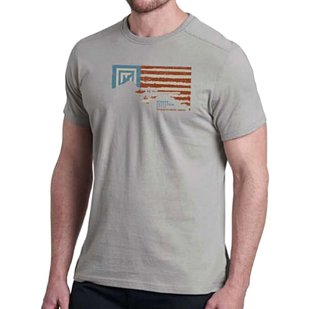 Christensen Arms Flag Silhouette SS Tee - Mens, Ash Gray, S, 730-CA071-40-00-101-02