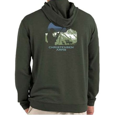 Christensen Arms Hunter Silhouette Full Zip Hoodie - Mens, Dark Olive, 4X, 730-CA083-20-00-201-08
