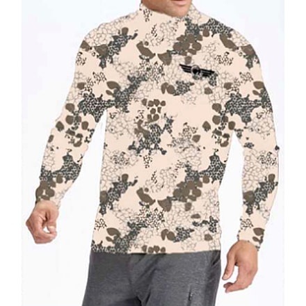Christensen Arms Ram Logo Camo Performance LS Shirt - Mens, Desert, L, 730-CA094-90-00-303-04