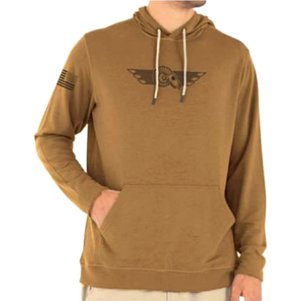 Christensen Arms Ram Skull Hoodie - Mens, Dark Khaki, L, 730-CA091-30-00-600-04