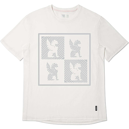 Chrome Industries Chrome Checkerboard Logo Tee SS 6686CFB5, White, SM, AP-519-WT-NA-SM