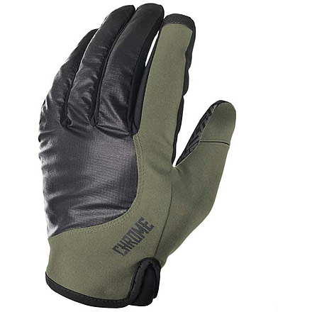 Chrome Industries Midweight Cycle Gloves 9864D53E, Olive Black, MD, AC-192-OLBK-NA-MD