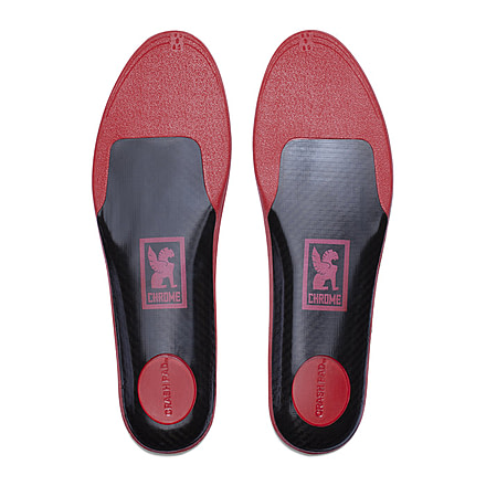 Chrome Industries Power Pedal Footbed 1937FE04, Black Red, XS, AC-237-BKRD-NA-XS