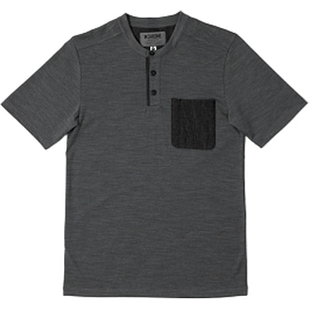 Chrome Industries Short Sleeve Merino Henley T-Shirts - Mens, AP-389