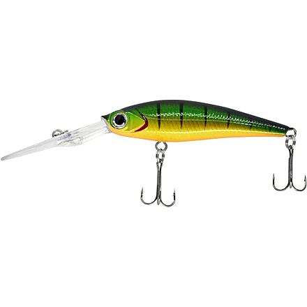 CHUBBS Diving Minnow, 2 1/4in, 3/16oz, #6 Hooks, Perch, YDVM-PE