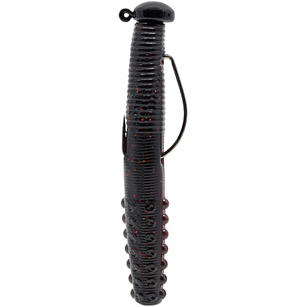 CHUBBS Rigged Weedless Ned Rig, 4-Pack, 2 3/4in, 1/16oz, #1/0 Hook, Black/Cinnamon, YNR4116W-BRF