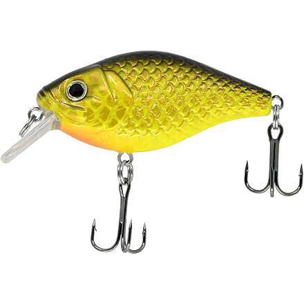 CHUBBS Square Bill, 2in, 5/16oz, #6 Hook, Hot Bass, Y122-021