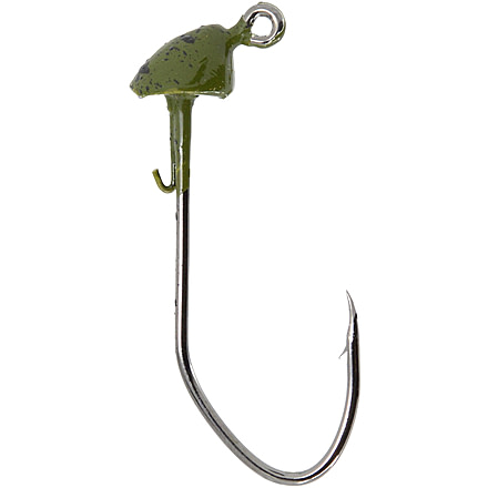 CHUBBS Swimbait Heads, 1/8 oz, 5/0, 3-Pack, Green Pumpkin, YSBH18GP-3
