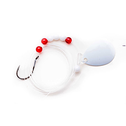 CHUBBS Walleye Rig, 2 Hooks, 60in Length, White, YSC3D-50