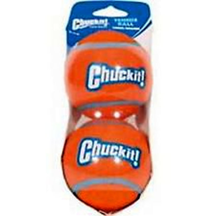 Chuckit! Tennis Ball, Large, 2 Pack, Blue/Orange, Large, CHU-01867