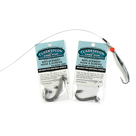 Clarkspoon Replacement Hooks and Screws, fit #1 Clarkspoons, HS-1RBM