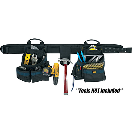 CLC Work Gear 16 Pocket 4-Piece Framer's Ballistic Combo Tool Belt 2602 47710