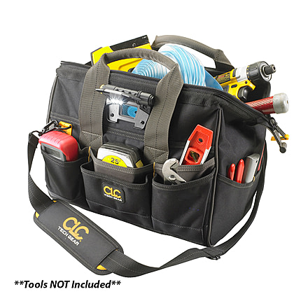 CLC Work Gear Tech Gear LED Lighted 14" Bigmouth Tool Bag L230 46913