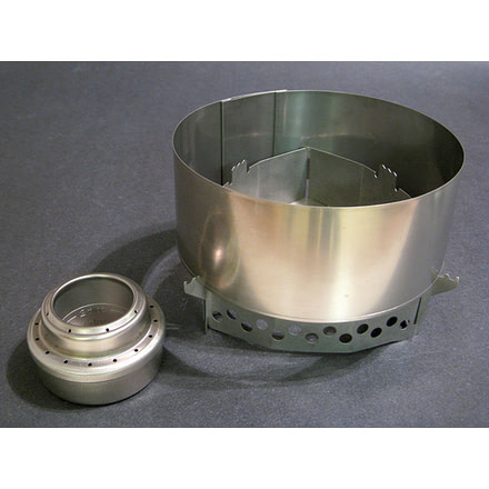 Clikstand Sierra Titanium Combo with T-2 and T-2C Windscreen and Evernew Titanium Burner