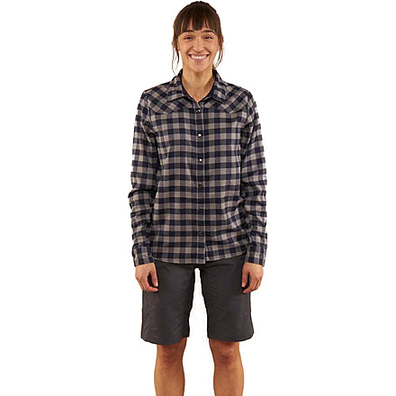 Club Ride Apparel Classic Livn Flannel - Womens, Navy, Small, 6730271162439