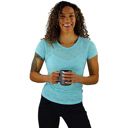 Club Ride Apparel Dandy Cute T-Shirt - Womens, Angel Blue Print, Small, 1785056723015