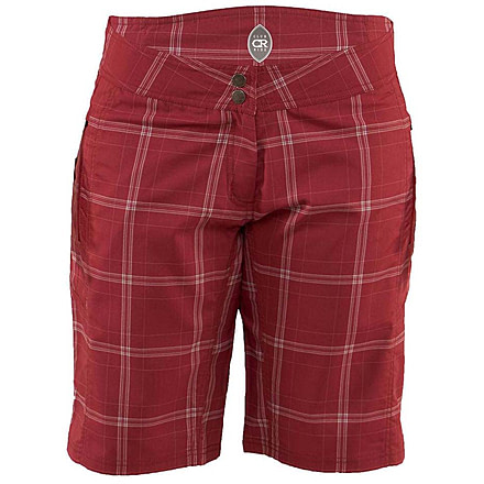Club Ride Apparel Ventura Shorts - Womens, Cayenne Red Plaid, Small, 6730275749959