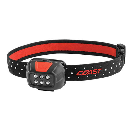 Coast FL30 Utility Beam 3xAAA,Headlamp CP 240 Lumens, Black, Clam 21320