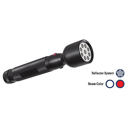 Coast V2 9 Chip Dual Color Handheld LED Flash Light w/ Clover Leaf Multi Reflector System TT1189