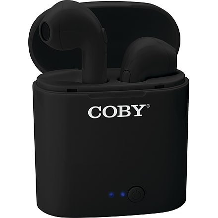 Coby 511 True Wireless Earbuds, Black, COBY-CETW511BLK