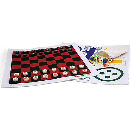 Coghlans 3-in-1 Game Roll, Includes, Checkers/chess game board, 2182