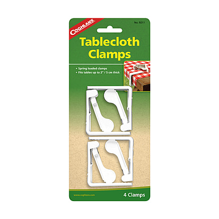 Coghlans ABS Plastic 4 Pack Tablecloth Clamps 72772