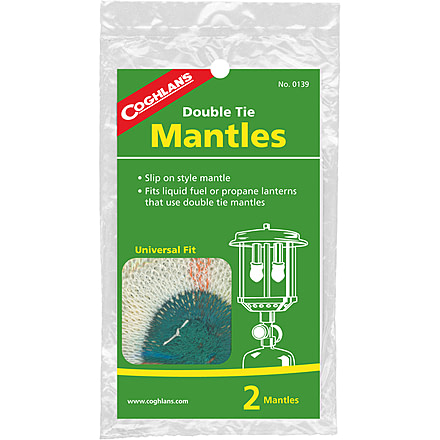 Coghlans Lantern Mantle Replacements, Double Tie, 2 Pack 189348